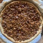 Tarte noisettes caramel, la réalisation de Quezac