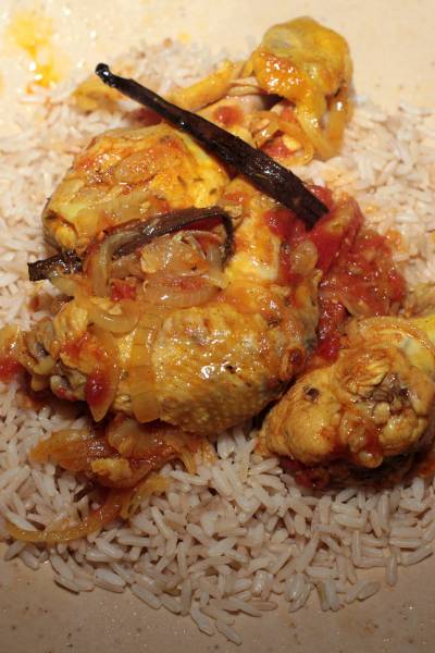 Recette, Poulet à la vanille