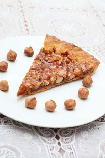 Recette, Tarte noisettes caramel