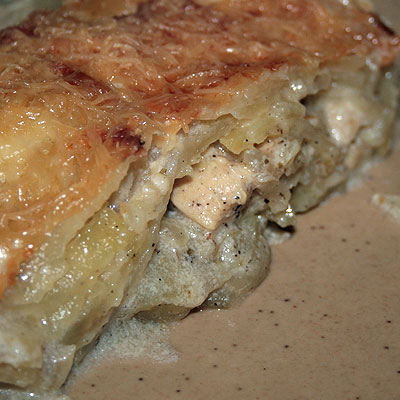 Recette, Gratin dauphinois au poulet