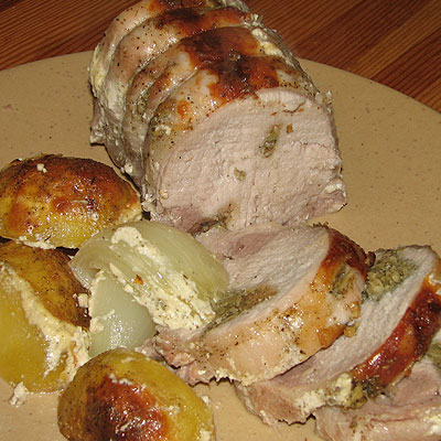 Recette, Rôti de porc à la crème