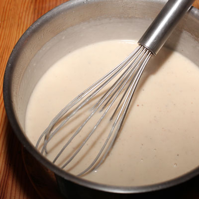 Recette, Sauce Béchamel