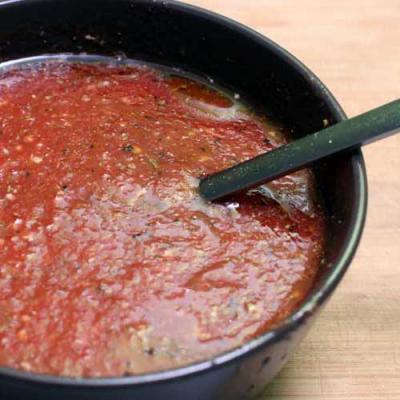 Sauce tomate pour pizza