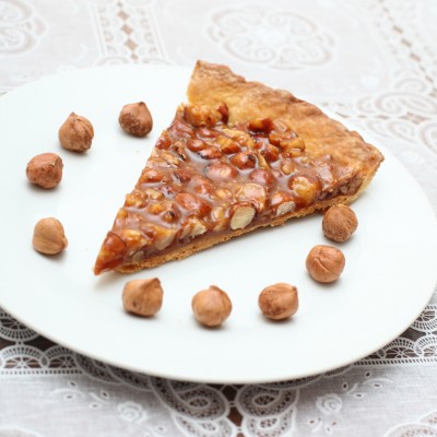 Tarte noisettes caramel