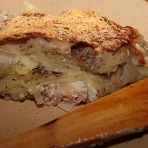Voir la recette, Gratin de pomme de terre au saumon