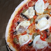 Voir la recette, Pizza 4 fromages
