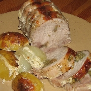 Voir la recette, Rôti de porc à la crème