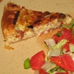 Voir la recette, Tarte aux cèpes lardons et oignons