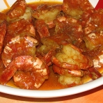Voir la recette, Cari de camarons