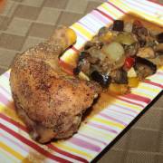 Voir la recette, Cuisses de poulet au four