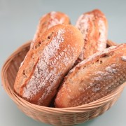 Voir la recette, Minis baguettes graines de courge au levain naturel