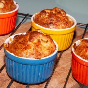 Voir la recette, Minis soufflés aux poireaux