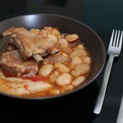 Voir la recette, Pois du Cap façon Cassoulet au porc